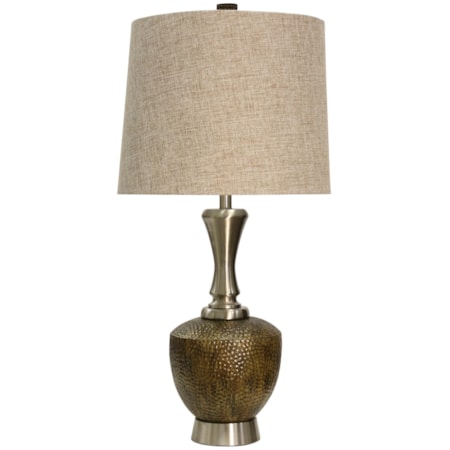 Brushed Steel Table Lamp