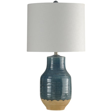Prova Blue Dipped Ceramic Lamp