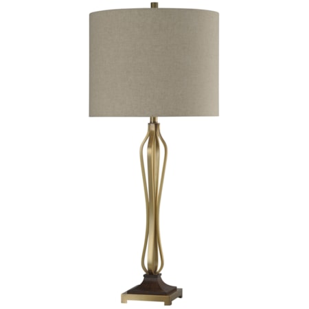 Oldenburg Lamp w/ Brushed Brass Base