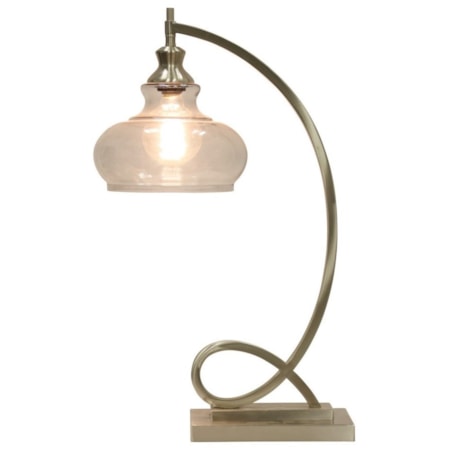 Metal Table Lamp w/ Globe