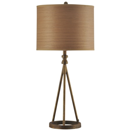 Transitional Iron Base Table Lamp