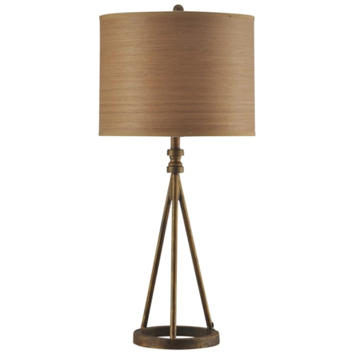 Transitional Iron Base Table Lamp