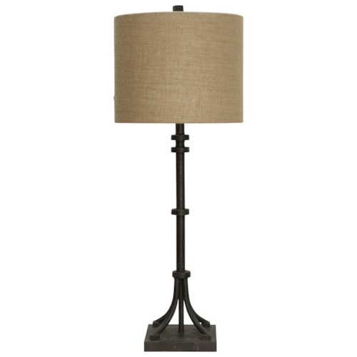Table Lamp with Iron Base