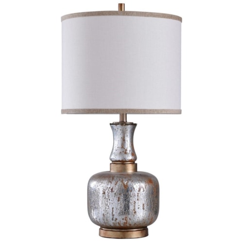 Steel and Glass Table Lamp