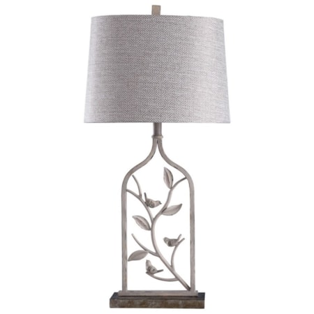 Steel and Poly Table Lamp