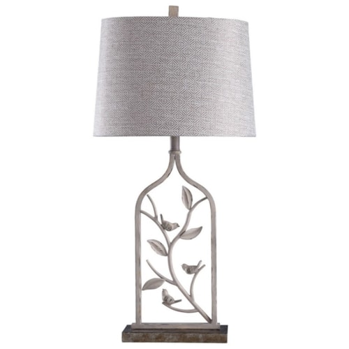 Steel and Poly Table Lamp