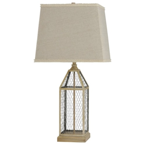 Chicken Wire Table Lamp