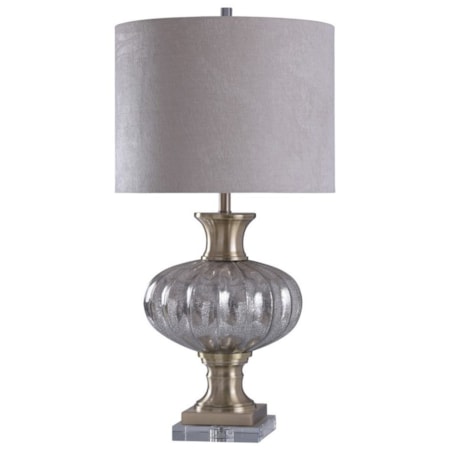 Steel / Crystal Table Lamp