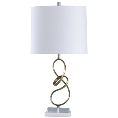 MARBLE/CRYSTAL TABLE LAMP