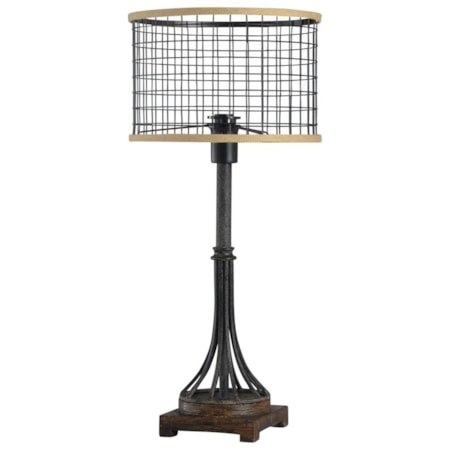 26" Iron Table Lamp
