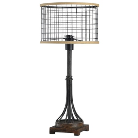 26" Iron Table Lamp