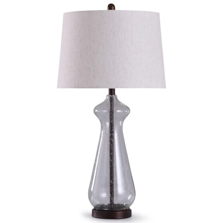 Oil Rubbed Bronze and Glass Table Lamp