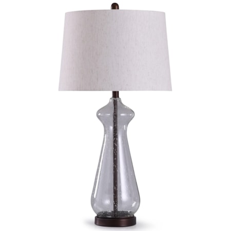 Oil Rubbed Bronze and Glass Table Lamp