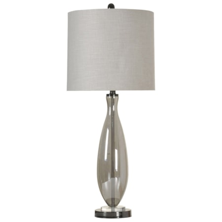 Smoke Glass Table Lamp