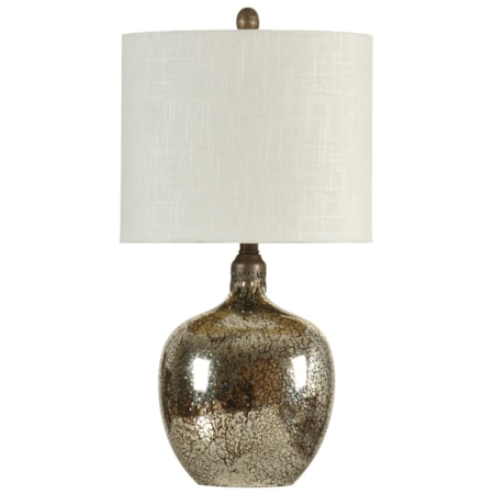 Antiqued Mirror Base Table Lamp