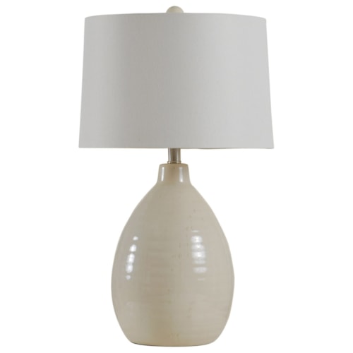 Traditional Rounded Ceramic Table Lamp
