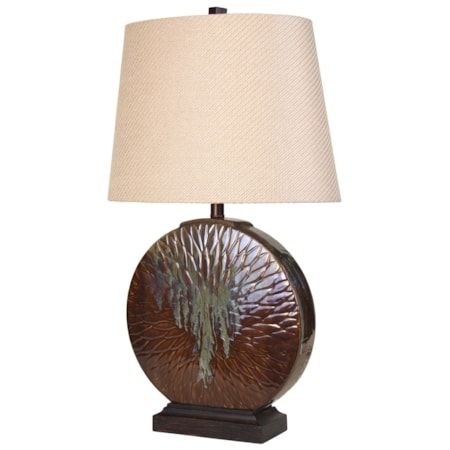 Ceramic Art With Bleeding Paint Finish