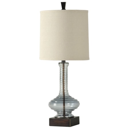 Ribbed Glass Lamp