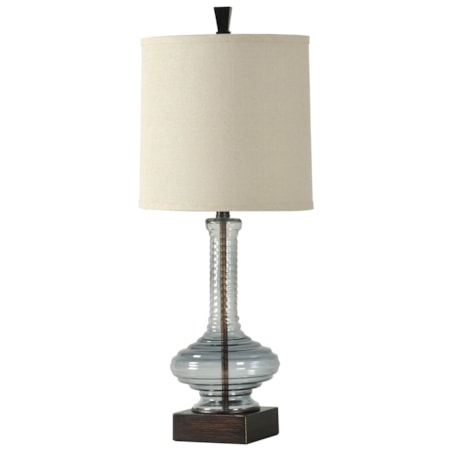 Ribbed Glass Lamp