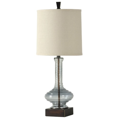 Ribbed Glass Lamp