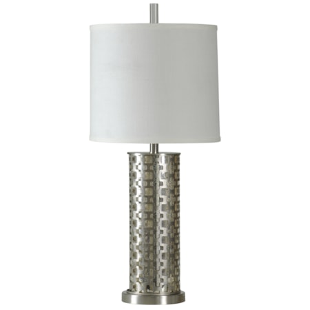 Brushed Steel Transitional Lamp