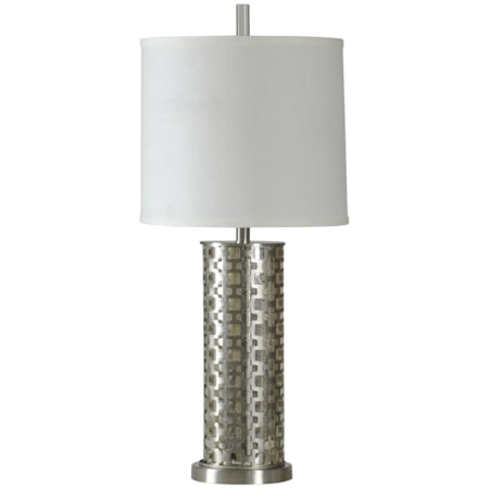 Brushed Steel Transitional Lamp