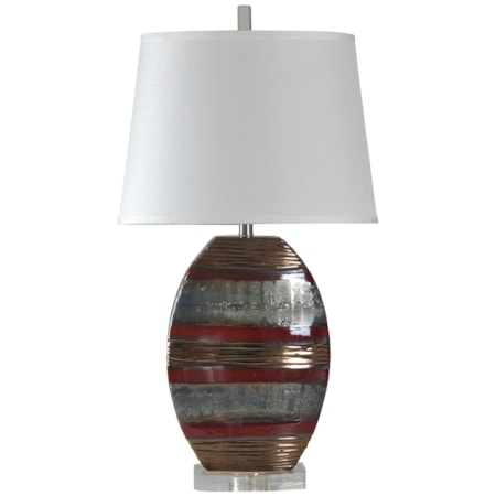 Earth Tone Ceramic Lamp