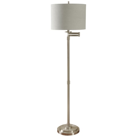Brushed Steel Floor Lamp