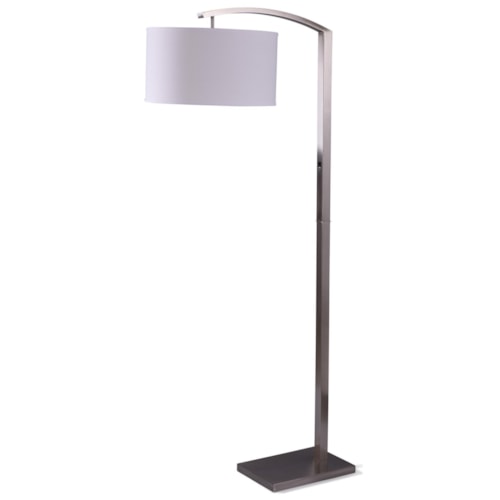 Brushed Steel Floor Lamp