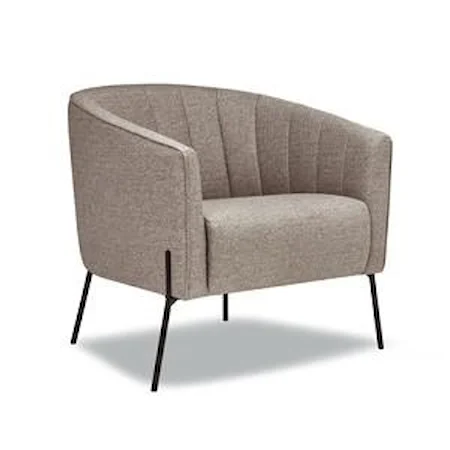 Accent Chair in Sylvester Fossil