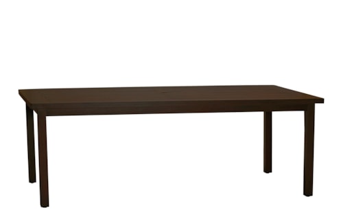 Club Outdoor Rectangle Dining Table with Umbrella Hole