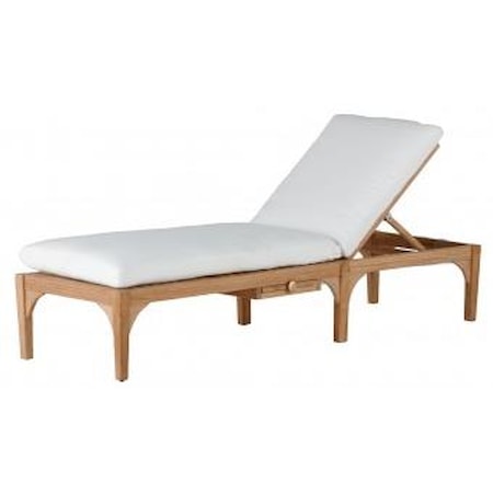 Club Teak Outdoor Chaise