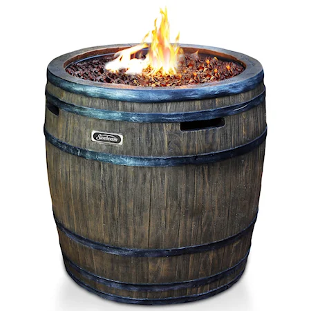Wine Barrel Fire Pit
