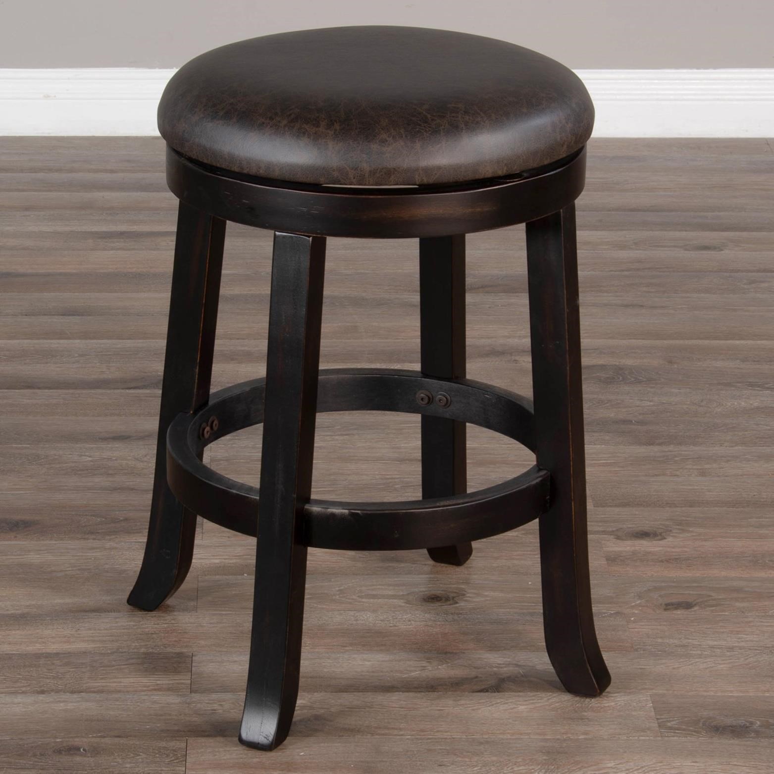 Wooden stool online with cushion seat