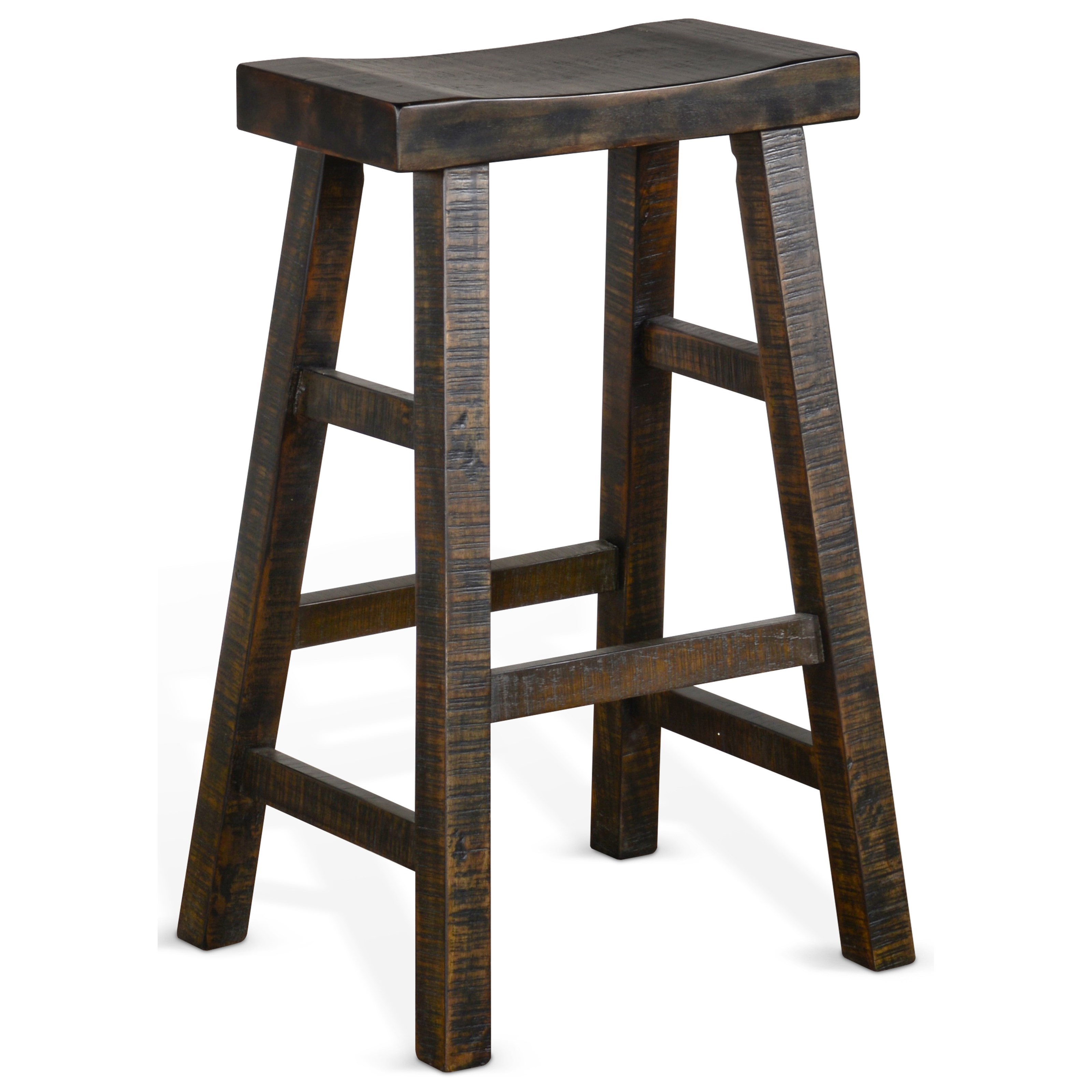 Wood saddle stool store