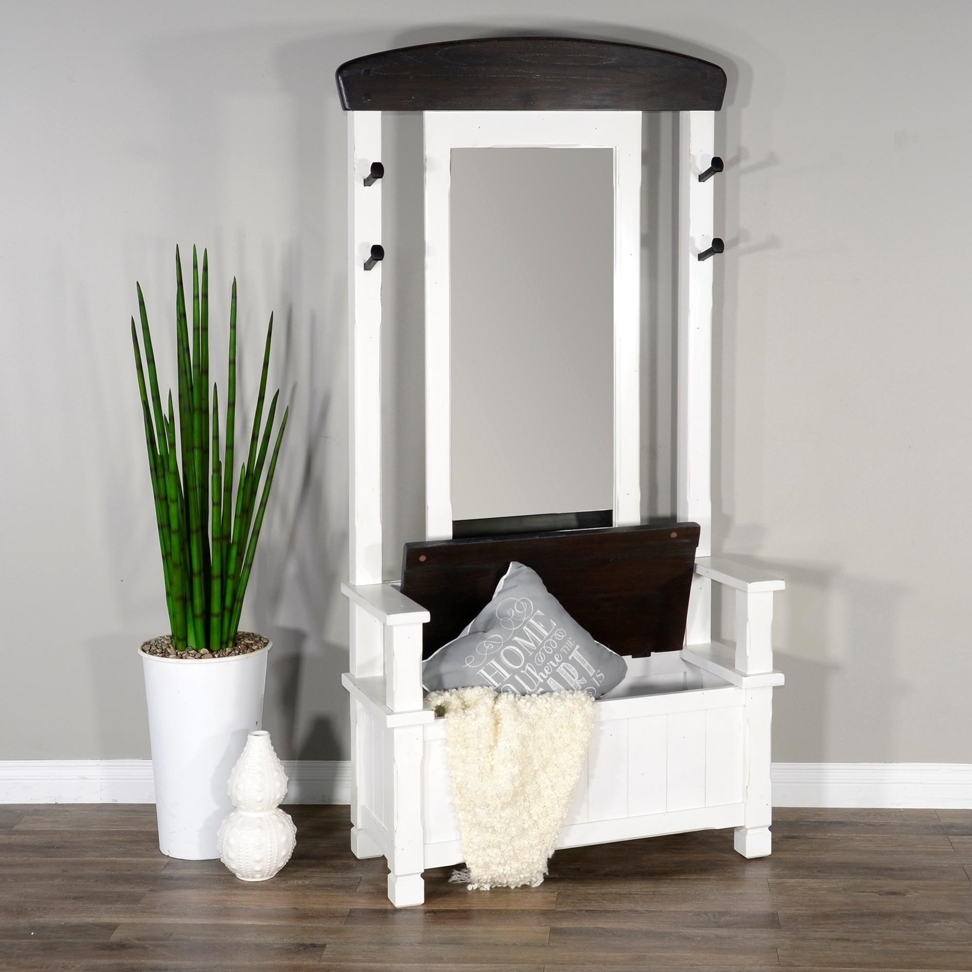 Hallway tree with best sale mirror