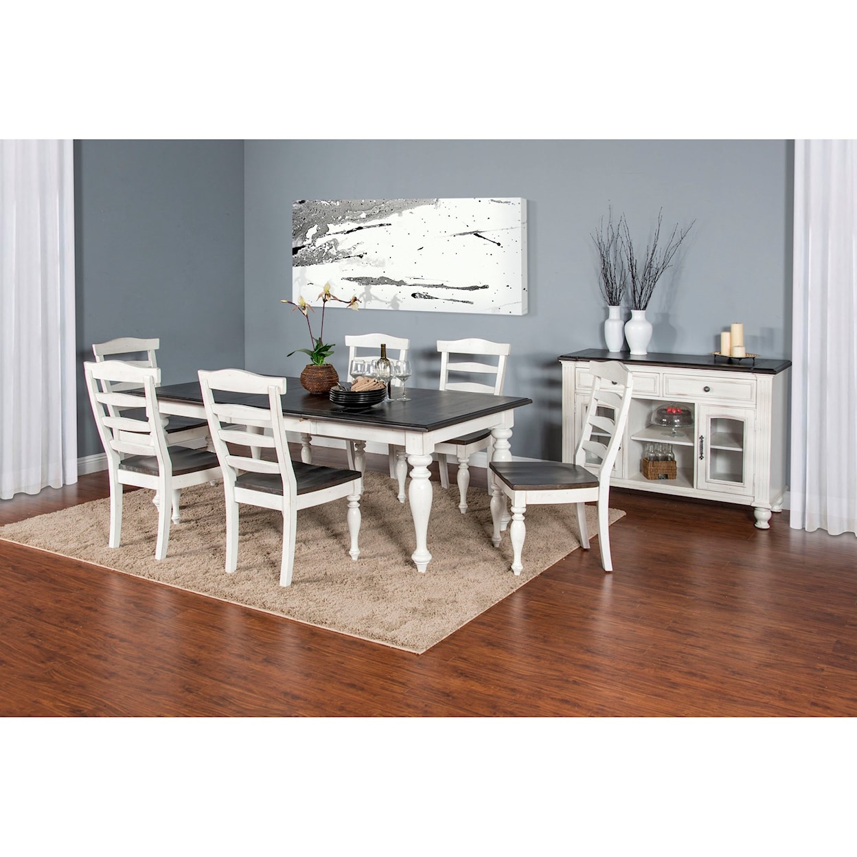 Sunny Designs Carriage House Extension Dining Table