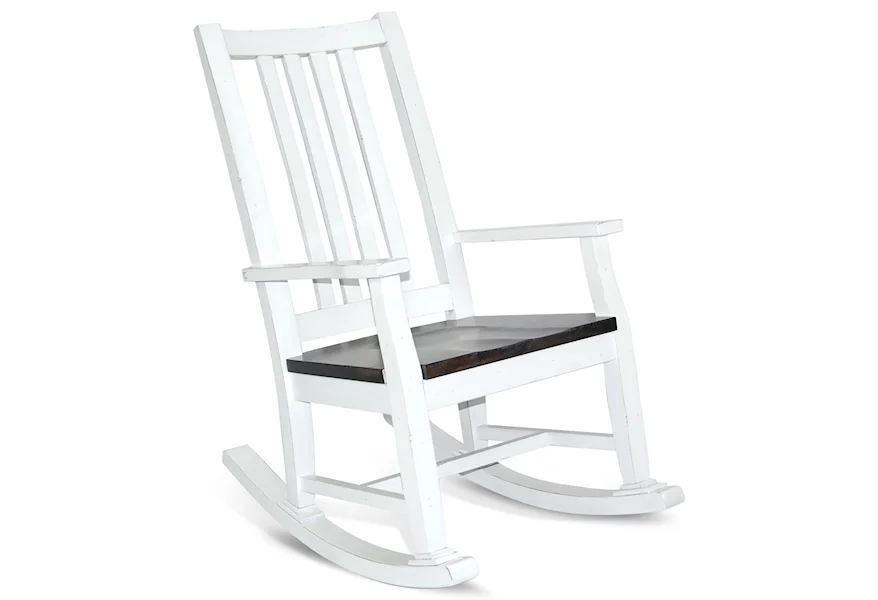 Carriage House Slat Back Rocker by Sunny Designs at Sparks HomeStore