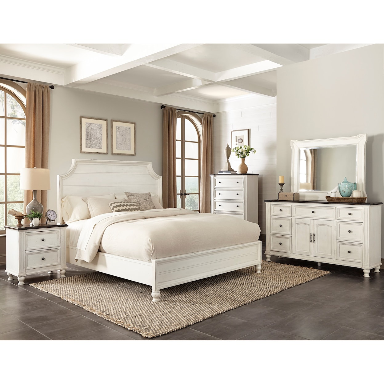 Sunny Designs Carriage House Dresser and Mirror Combo