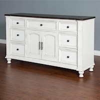 7 Drawer Dresser with 2 Doors