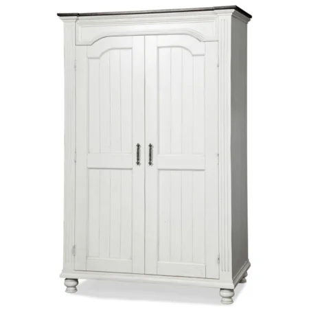 Wardrobe in Weathered European Cottage Finish