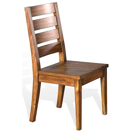 Ladderback Chair w/ Wooden Seat