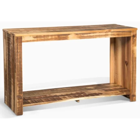 Casual Sofa Table with Open Shelf