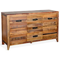 Rustic Server with 3 Drawers