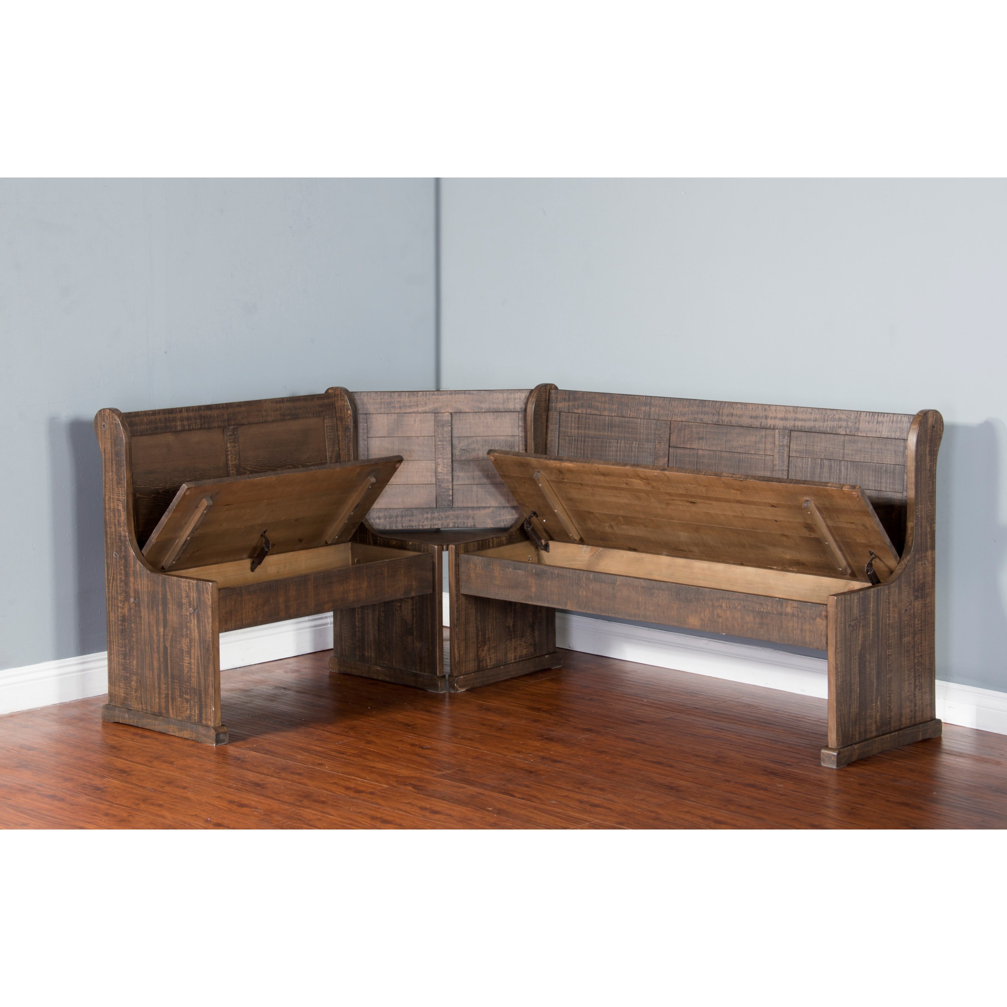 Homestead sunny designs breakfast nook with side clearance bench