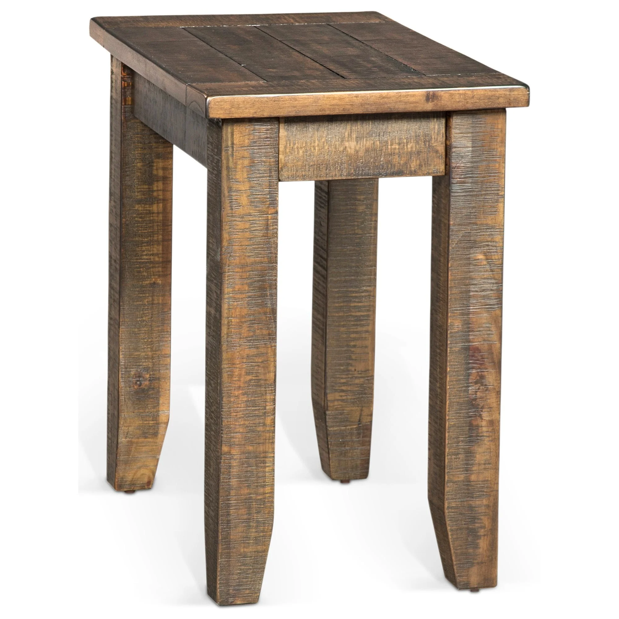 Sunny Designs Homestead 10003956 Rustic Chair Side Table with Planked Top | Conlin's Furniture ...
