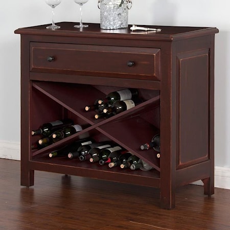 Accent Chest w/ Wine Storage and 1 Drawer