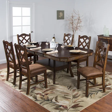 7-Piece Adjustable Height Table Set