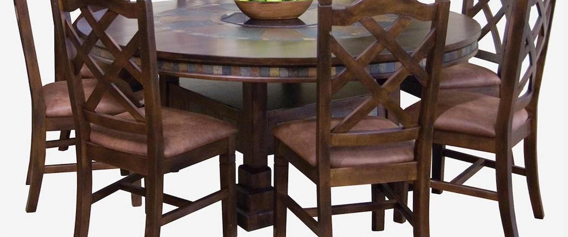 Traditional Round Dining Table and Chair Set
