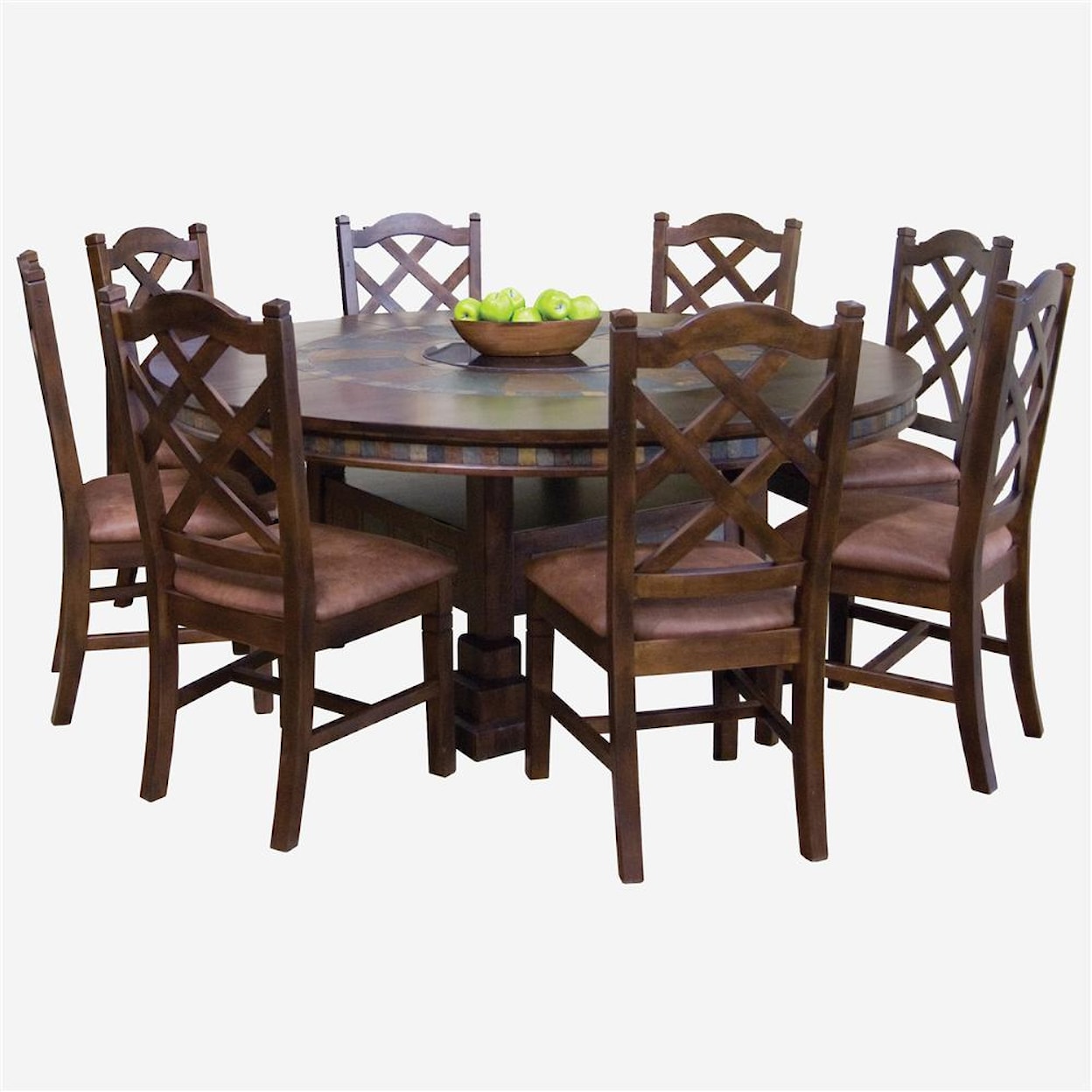 Sunny Designs    Round Dining Table and Chair Set